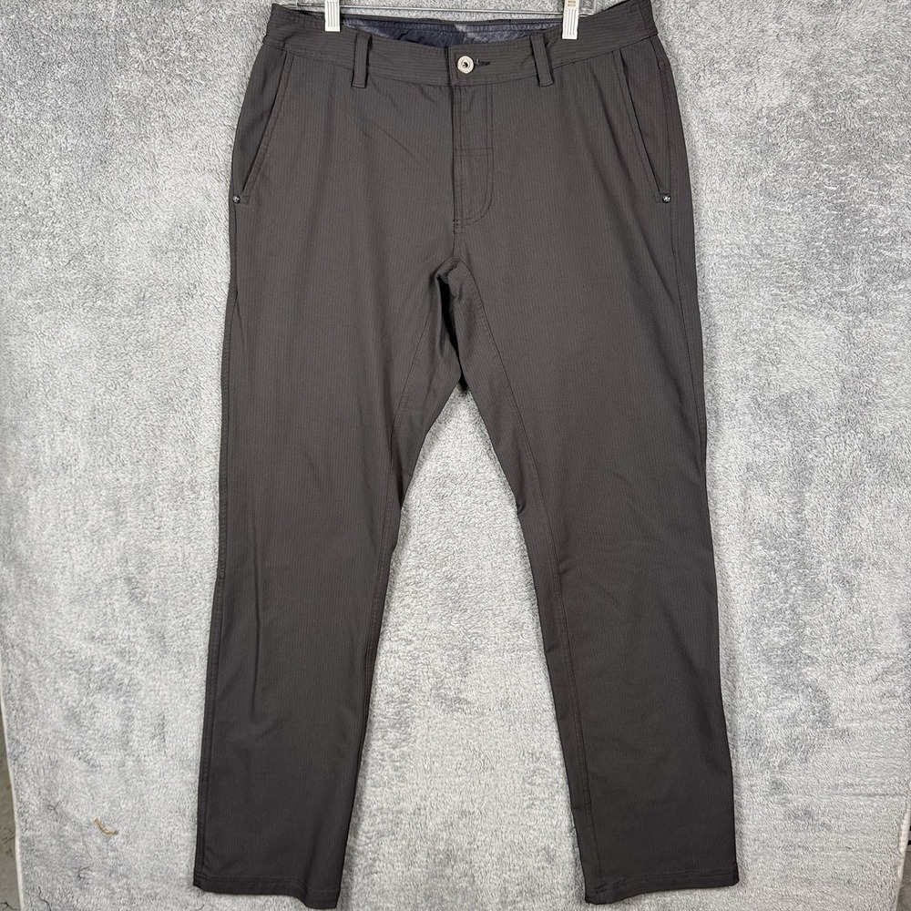 Lululemon ABC Pants Mens 34x34 Commission Warpstreme Pinstripe Trouser Chino
